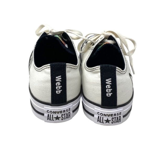 Converse Ctas Low Top Wedding White Canvas Men’s Sneakers Custom 171213C-WHTOFBK - Picture 10 of 12